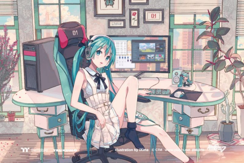 Tsukumo phát hành phụ kiện PC chủ đề Hatsune Miku's PC Room Tsukumo phát hành phụ kiện PC chủ đề Hatsune Miku's PC Room